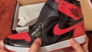 Air Jordan 1 Retro High OG Patent Bred 555088-063 Unboxing/Review