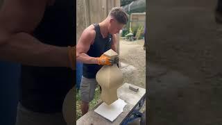 Художественная резьба по камню ручная работа #каменныйвек #природныйкамень #строительстводомов #узор