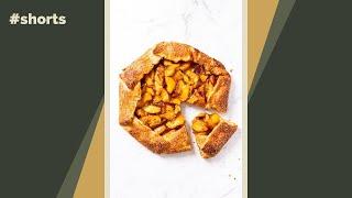 Easy peach galette that’s easier to make than a pie! #shorts