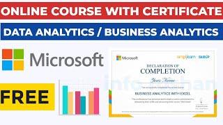 Free Certification Courses online 2025 | Microsoft Excel and Power BI Courses with Certificate