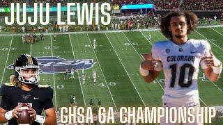 Carrollton Vs Grayson: Colorado Commit JuJu Lewis GHSA 6A Championship Game.