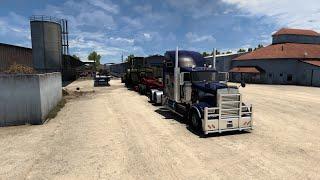 #ats  AmericanA Truck Simulator -  на руле на носатом тягаче :)