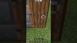 Minecraft : how to make a fallen door #shorts