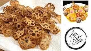 Lotus Root Chips - Tasty and a Beautiful Garnish