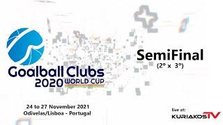 2º  x  3º | Semi-Final Male | 12h30 | GoalBall Clubs World Cup 2020