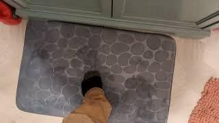 Temu: Cobblestone Embossed Bathroom Bath Mat review