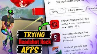 Trying Free Fire HEADSHOT APPS From Play Store  ||  Free Fire