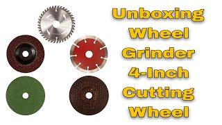 Wheel Grinder 4-Inch Cutting Wheel//Unboxing/diy projects/dc motor/round blades.#grinder #cutting