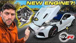 REPLACING THE ENGINE ON THIS FLOODED JAGUAR F-TYPE SVR!...