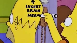 Simpsons - "Insert brain here"