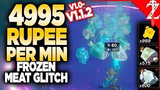 Get 4995 Rupees/Min in Tears of the Kingdom with the Frozen Meat Glitch (V1.1.2)