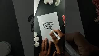 how to draw eyes ️ #shortsfeed #short #rahul