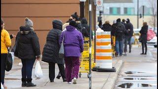 Shoppers stock up before Saturday rush