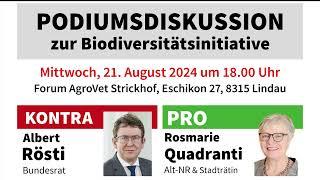 Podiumsdiskussion zur Biodiversitätsinitiative