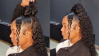 How To Do Half Up Half Down || Deep Wave || Best Tutorial