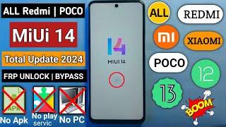 All Redmi MIUI 14 Frp Bypass || New Trick 2024 || No Pc/Reset Google Lock 100% Working