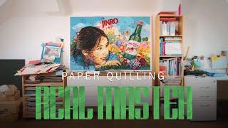 It is not art on paper but art made with paper | Paper Quilling Art | Real Master EP.07