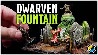 Dwarven Fountain Scatter Terrain for D&D, Warhammer, Warcry and Mordheim