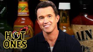 Rob McElhenney Needs to Walk It Out While Eating Spicy Wings | Hot Ones