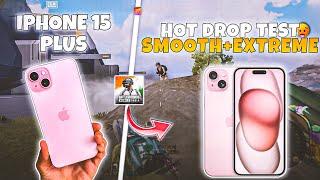 iphone 15 plus gaming test with smooth + extreme graphics • iphone 15 plus gaming test bgmi •
