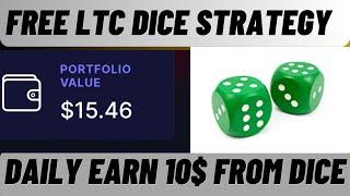 Freeltc io Dice Strategy Low Balance And Live Withdraw Proof