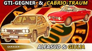 Sportliche und seltene Italiener: Alfa Romeo Alfasud TI QV und die Giulia Sprint GTC | Garagengold