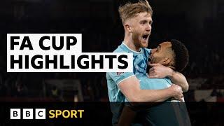 Doyle strike earns 10-man Wolves draw at Brentford | FA Cup highlights | BBC Sport