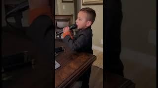 Mr. Iker 4 years old singing