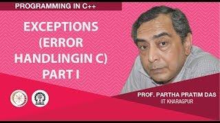 Exceptions (Error Handling in C) Part I (Lecture 52)