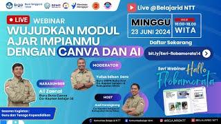 Wujudkan Modul Ajar IMPIANMU DENGAN CANVA DAN AI - SERI WEBINAR BELAJAR ID NTT