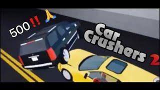 Car Crushers 2 Car Crash Compilation (500 sub special) Car Crushers 2 Roblox