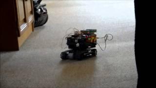 Raspberry Pi R/C Lego Tracked Vehicle Test Drive (old version)