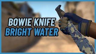  Bowie Knife Bright Water | CSGO Knife Showcase