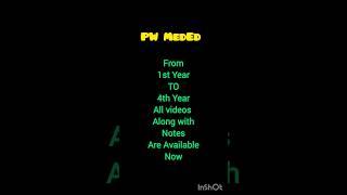 PW MedEd Videos #pwmeded #pw #mbbs