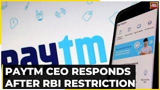 Paytm's Vijay Shekhar Sharma Responds to RBI Restrictions