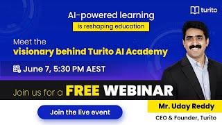 LIVE: Turito AI Academy Unveiled by CEO Mr. Uday Reddy | Smarter Learning Begins!
