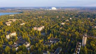 Chernobyl Exclusion Zone, Pripyat, Drone Footage October 2021 | DJI Mavic 2 Pro 4k