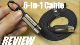 REVIEW: inCharge 6 - The Swiss Army Knife of Cables?! All-in-One USB Cable (Multi-Tip)