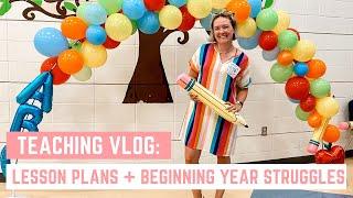 FIRST WEEK OF SCHOOL TEACHER VLOG // classroom setup, lesson plan details, and managing behaviors