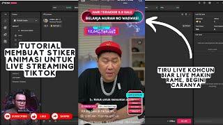 CARA MEMBUAT STIKER ANIMASI UNTUK MEMPERCANTIK LIVE STREAMING TIKTOK GRATIS #livetiktok