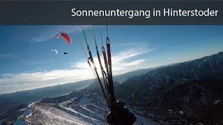 Sunset Paragliding in Hinterstoder