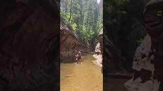 Enjoying the Water|Oak Creek Trailhead|AZ Jolly Hikers Hiking at West Fork Trail in Sedona, Arizona