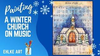 Watercolor Church on Music