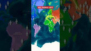 Earth With Just 100 People  #shorts #worldmap #maps #facts #knowledge