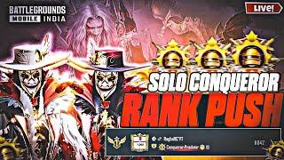 DAY 10 SOLO CONQUEROR LIVE RANK PUSH  Vampire Mode  Tips & Tricks#bgmi#live