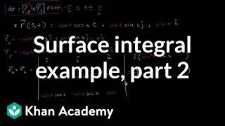 Surface integral example part 2: Calculating the surface differential | Khan Academy