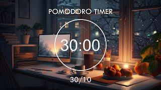 Pomodoro 30/10  Cozy Study Room  Study with Me with Lofi Music And Bird Sounds • Focus Station