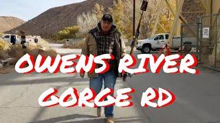 Fishing for Rainbow Trout at Owens River Gorge Road Power Plant in Bishop CA