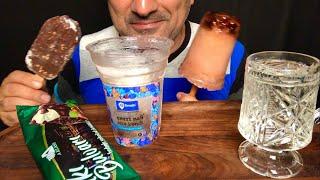 Cherry  Ice  & Chocolate  Ice Cream  with Spring Water  | ASMR