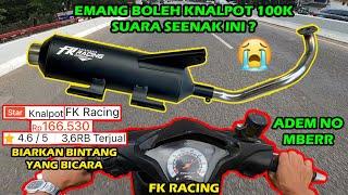 Full Cek Sound Knalpot Fk Racing 100k Di Jalan Raya Di Beat Std Kirian! Bajet Pelajar